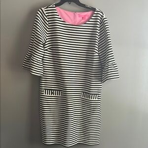 Lilly Pulitzer Striped Black and White Dress